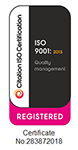ISO 9001:2015 certification logo